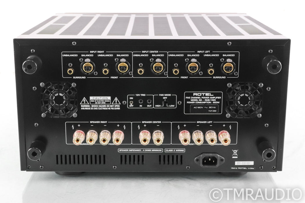 Rotel RMB-1585 5-Channel Power Amplifier; RMB1585; Black