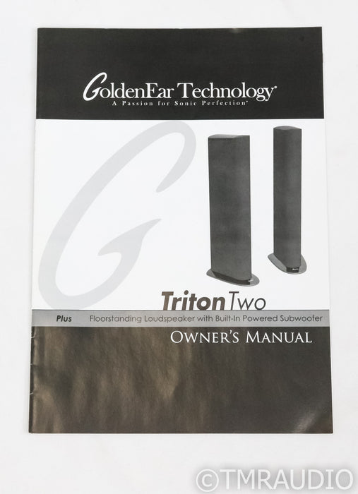 GoldenEar Triton Two+ Floorstanding Speakers; Two Plus