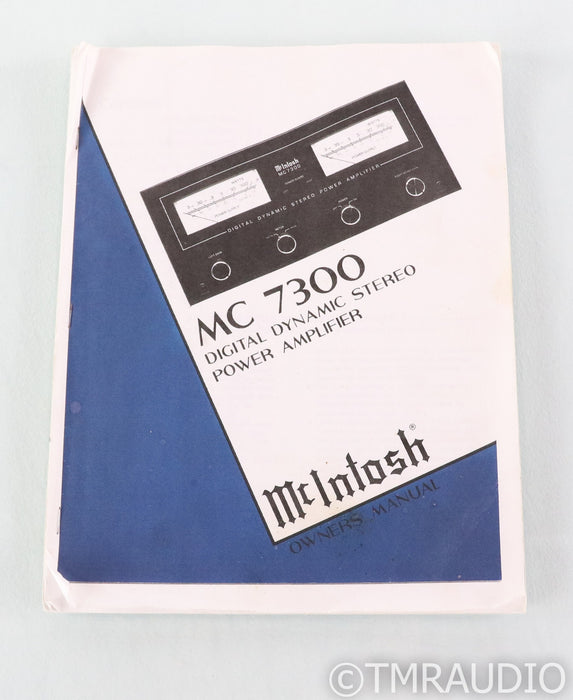 McIntosh MC7300 Stereo Power Amplifier; MC-7300
