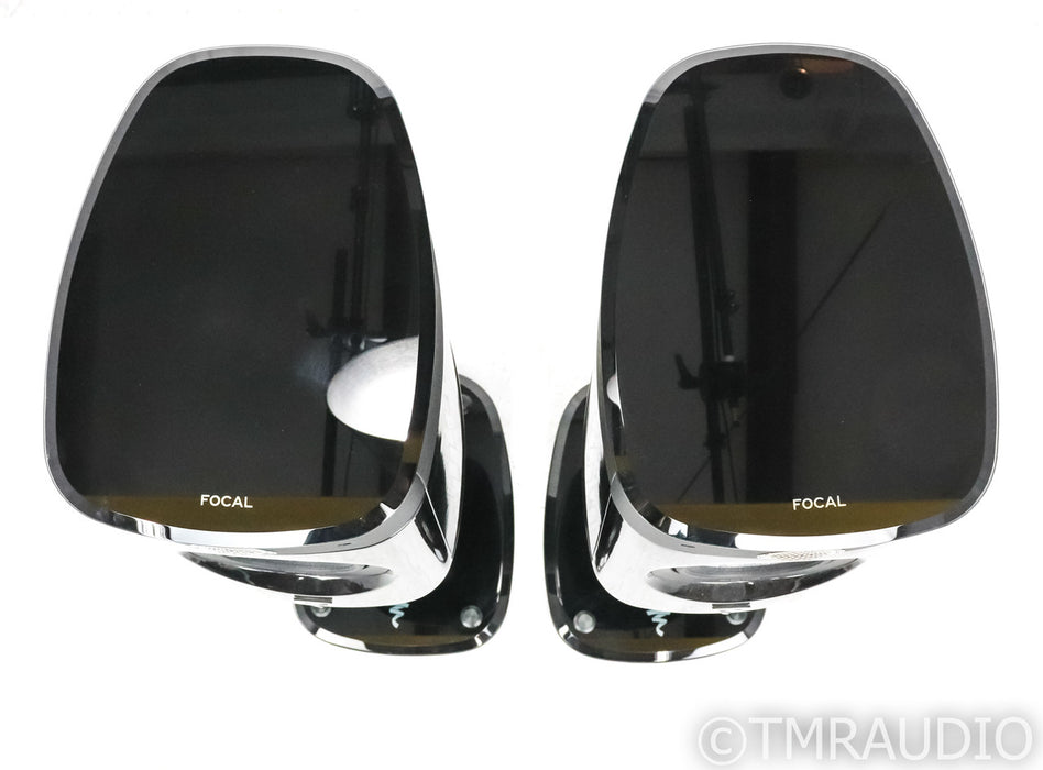 Focal Sopra No. 1 Bookshelf Speakers; Black Laquer Pair w/ Stands
