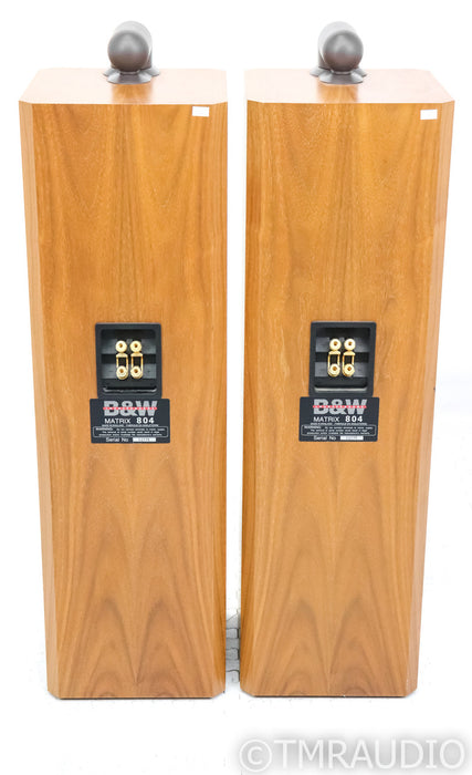 B&W Matrix 804 Floorstanding Speakers; Walnut Pair