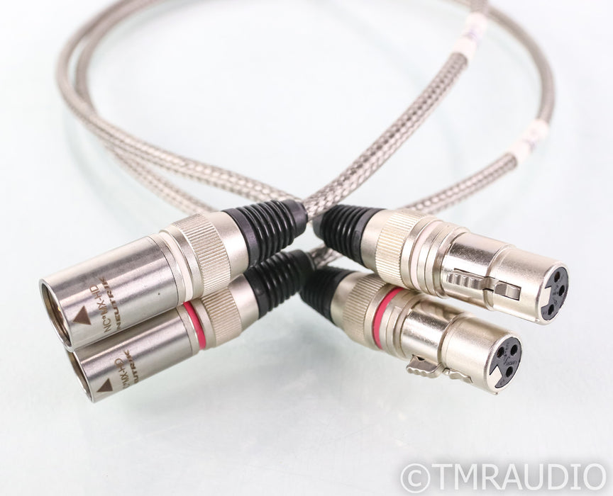 Cabledyne Vanguard Silver XLR Cables; 1m Pair Balanced Interconnects