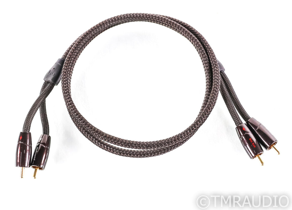 AudioQuest Big Sur RCA Cables; 1m Pair Unbalanced Interconnects