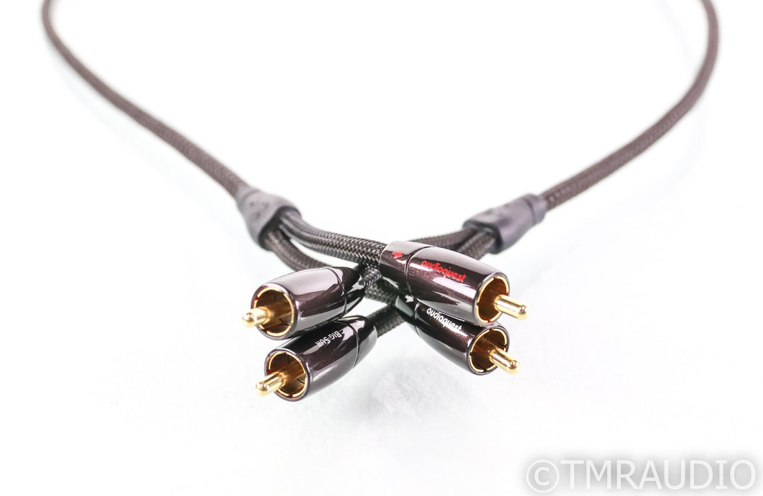 AudioQuest Big Sur RCA Cables; 1m Pair Unbalanced Interconnects