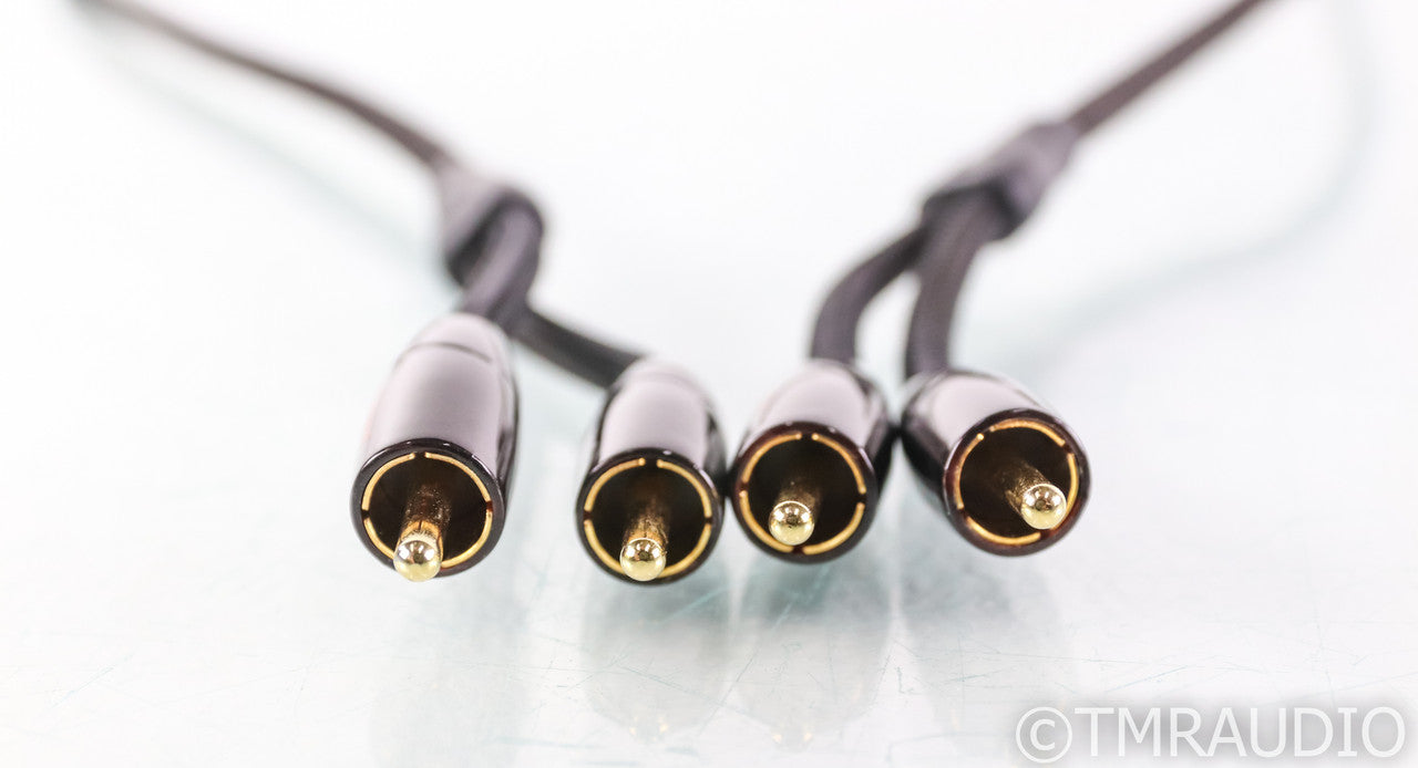 AudioQuest Big Sur RCA Cables; 1m Pair Unbalanced Interconnects