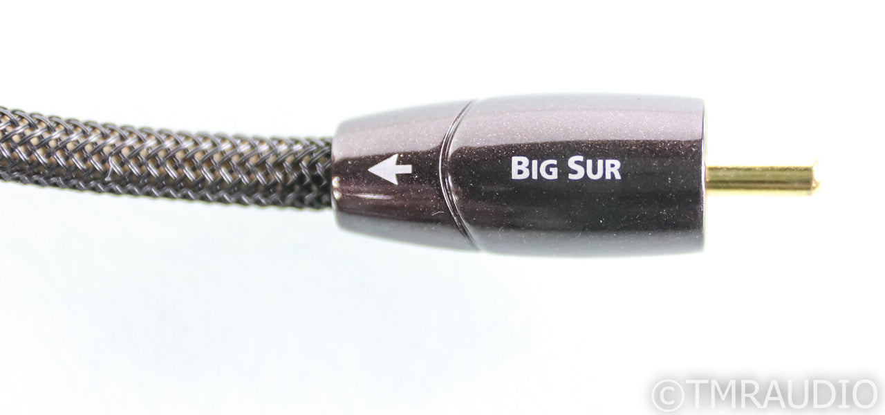 AudioQuest Big Sur RCA Cables; 1m Pair Unbalanced Interconnects