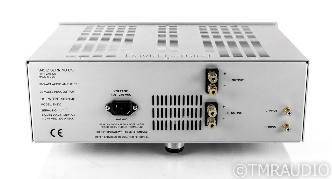 David Berning ZH-230 Stereo Tube Power Amplifier; ZH230; Modified