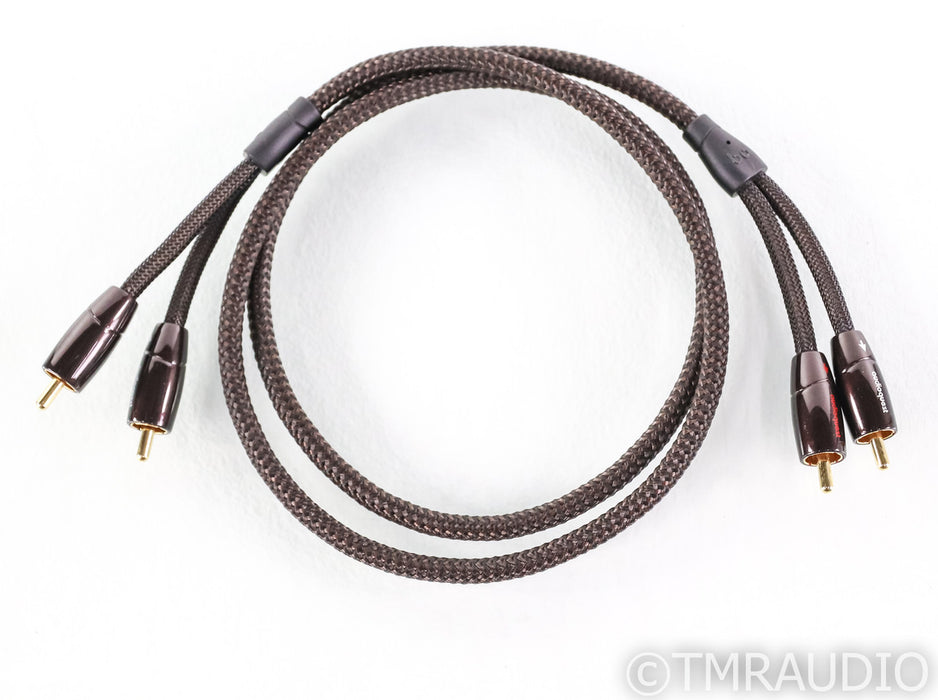 AudioQuest Big Sur RCA Cables; 1m Pair Unbalanced Interconnects