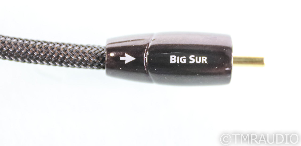 AudioQuest Big Sur RCA Cables; 1m Pair Unbalanced Interconnects