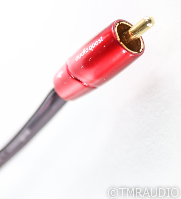AudioQuest Irish Red RCA Subwoofer Cable; 8m Single Cable