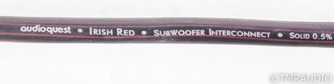 AudioQuest Irish Red RCA Subwoofer Cable; 8m Single Cable