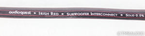 AudioQuest Irish Red RCA Subwoofer Cable; 8m Single Cable
