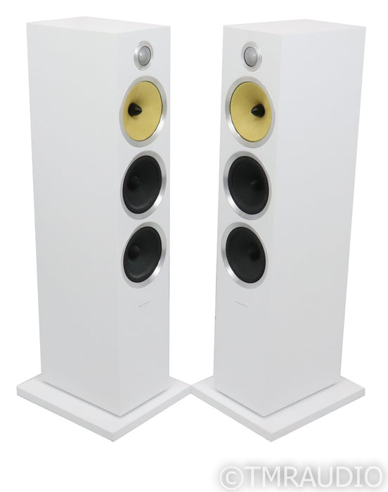 B&W CM9 S2 Floorstanding Speakers; White Pair