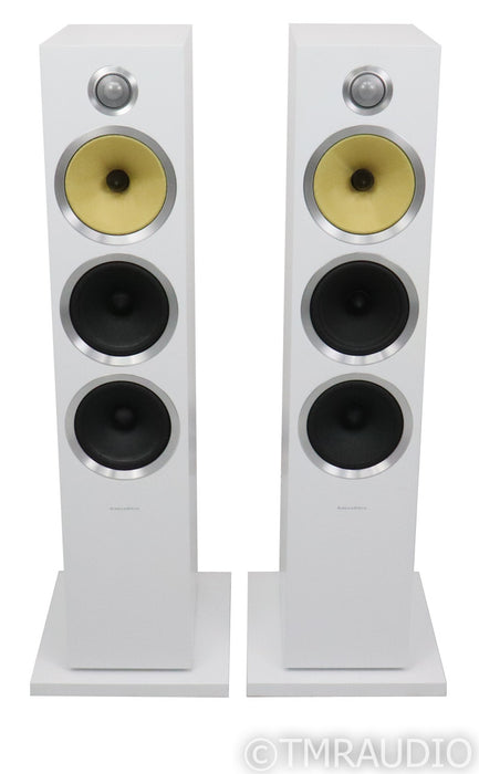 B&W CM9 S2 Floorstanding Speakers; White Pair