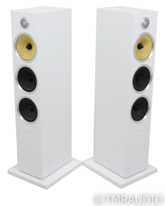 B&W CM9 S2 Floorstanding Speakers; White Pair