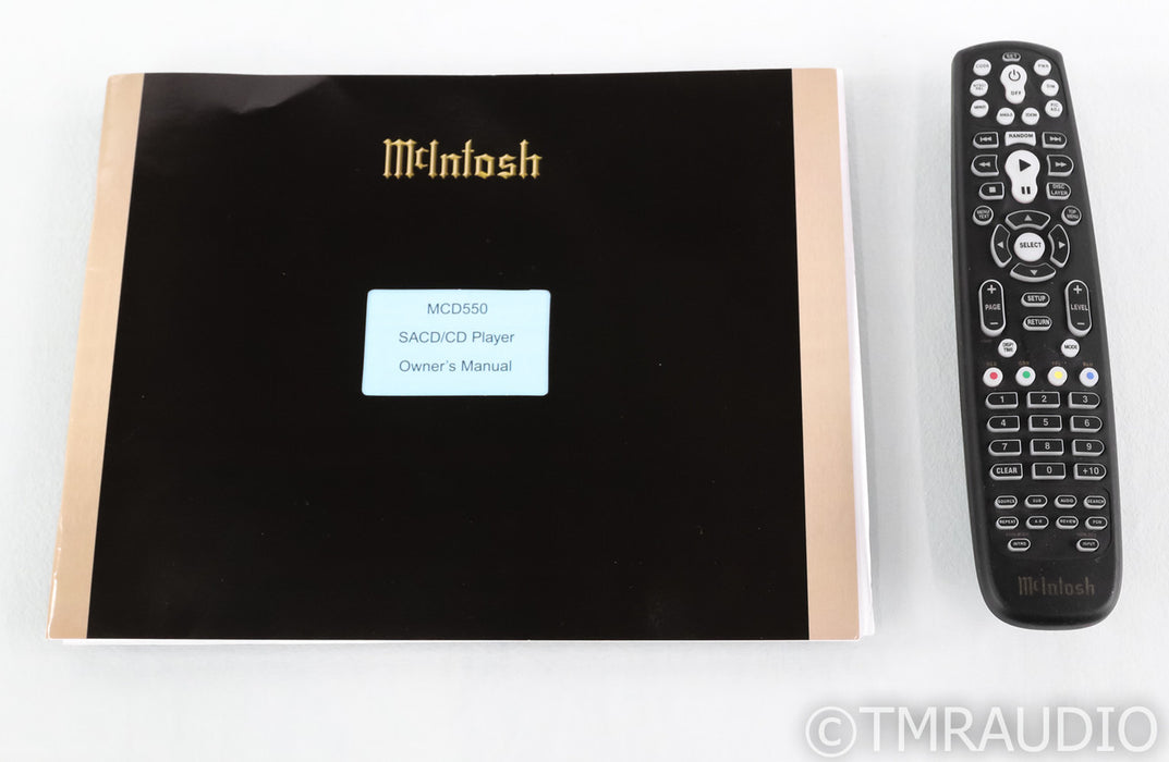 McIntosh MCD550 SACD / CD Player; Remote; MCD-550