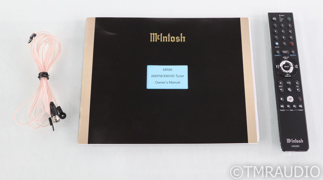 McIntosh MR88 AM / FM / XM / XD Tuner; Remote; MR-88