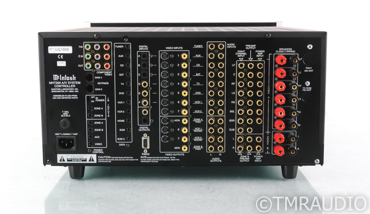 McIntosh MHT200 6-Channel Home Theater Receiver; Remote; MHT-200