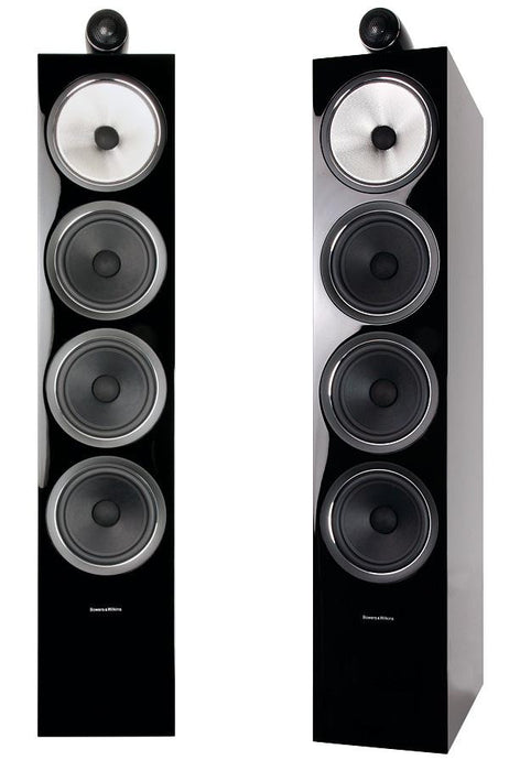 B&W 702 S2 Floorstanding Speakers; Gloss Black Pair (New)