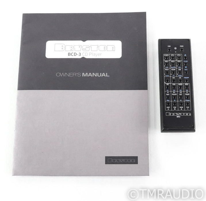 Bryston BCD-3 CD Player; BCD3; BR2 Remote