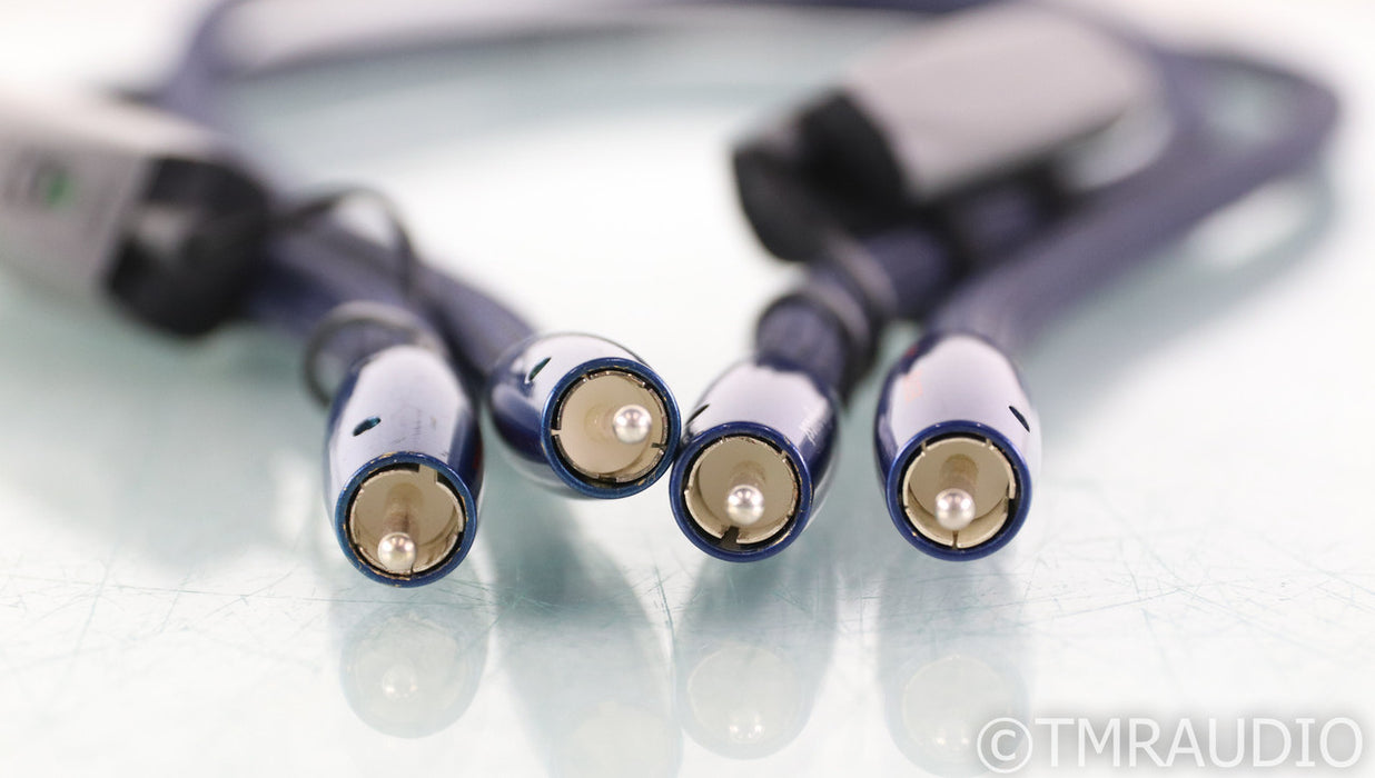 AudioQuest Water RCA Cables; 1m Pair Unbalanced Interconnects; 72v