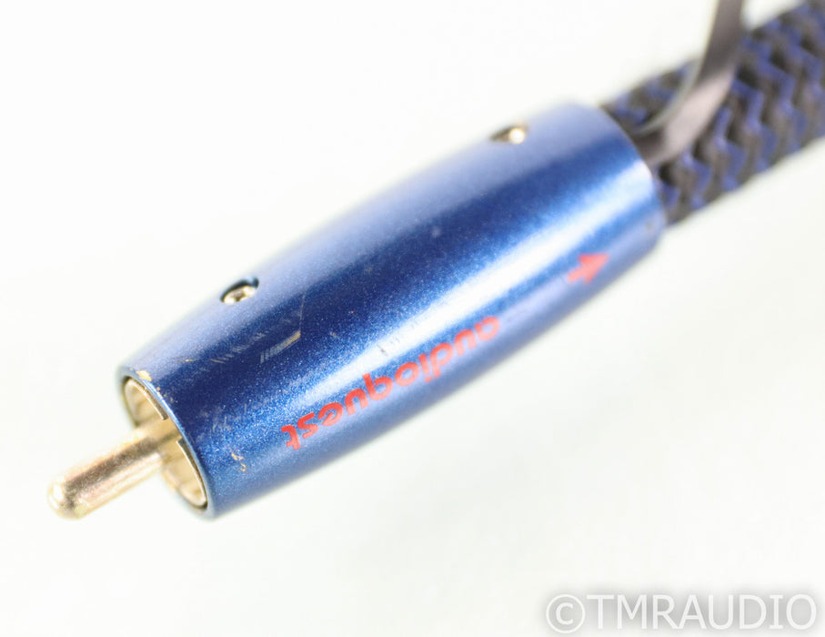 AudioQuest Water RCA Cables; 1m Pair Unbalanced Interconnects; 72v