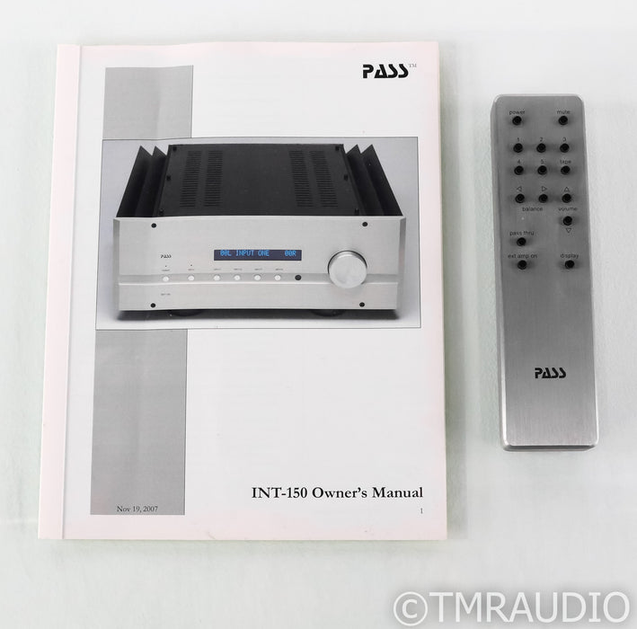 Pass Labs INT-150 Stereo Integrated Amplifier; INT150; Remote