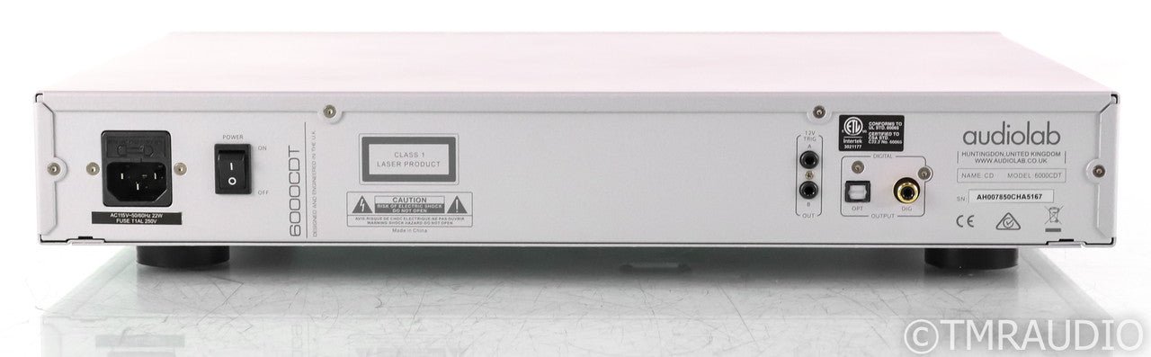 Audiolab 6000CDT CD Transport; 6000-CDT; Remote; Silver