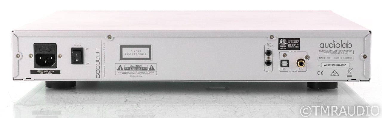 Audiolab 6000CDT CD Transport; 6000-CDT; Remote; Silver