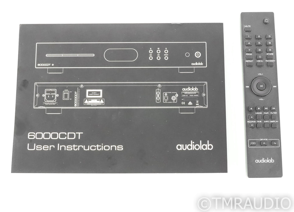 Audiolab 6000CDT CD Transport; 6000-CDT; Remote; Silver