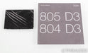 B&W 805 D3 Bookshelf Speakers; Gloss Black Pair