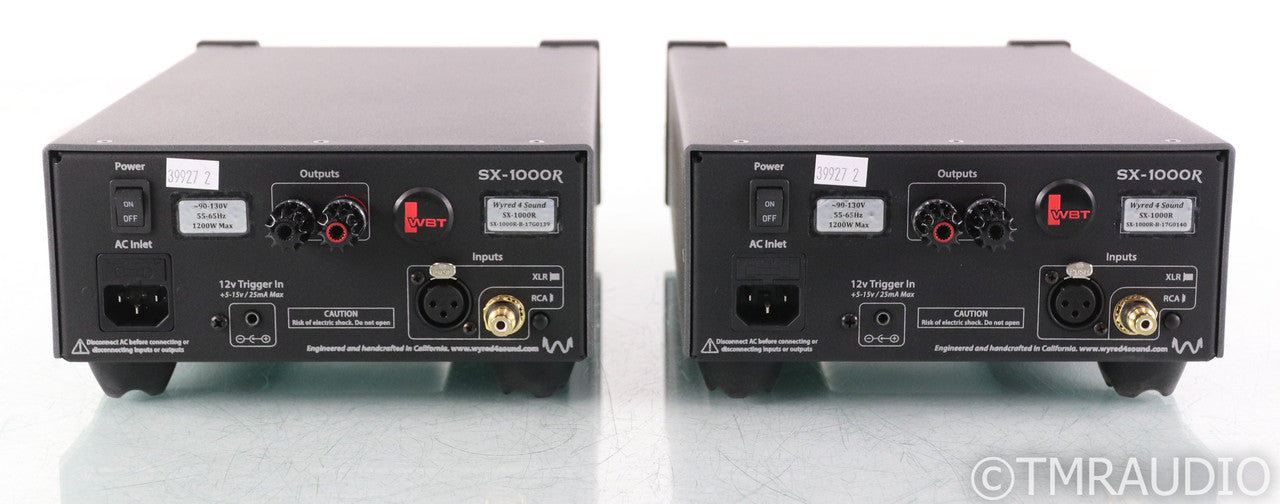 Wyred 4 Sound SX-1000R Mono Power Amplifiers; SX1000R; Midnight Black Sparkle Pair
