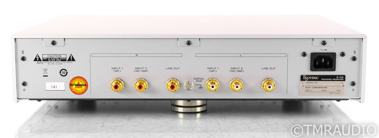 Esoteric E-03 MM / MC Phono Preamplifier; E03; Silver
