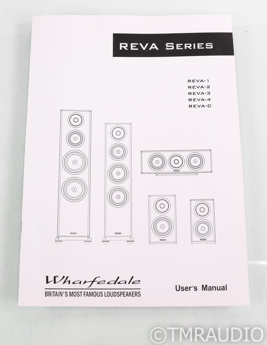 Wharfedale REVA-1 Bookshelf Speakers; REVA1; Rosewood Pair