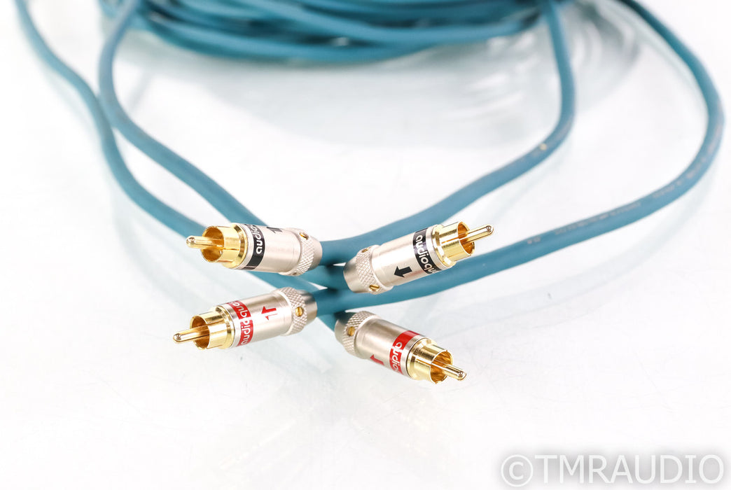 AudioQuest Turquoise x2 Hyperlitz RCA Cables; 5m Pair Interconnects