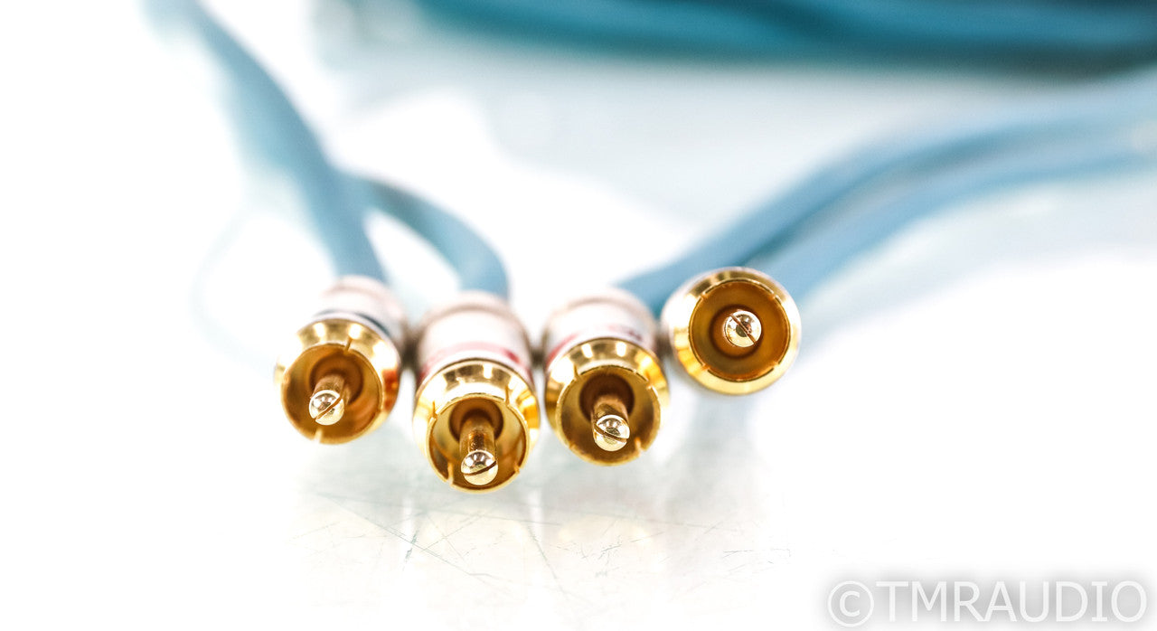 AudioQuest Turquoise x2 Hyperlitz RCA Cables; 5m Pair Interconnects