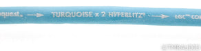 AudioQuest Turquoise x2 Hyperlitz RCA Cables; 5m Pair Interconnects
