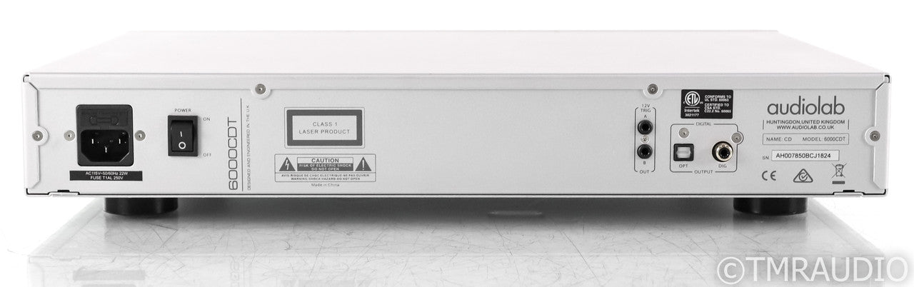 Audiolab 6000CDT CD Transport; Remote; Silver; 6000-CDT
