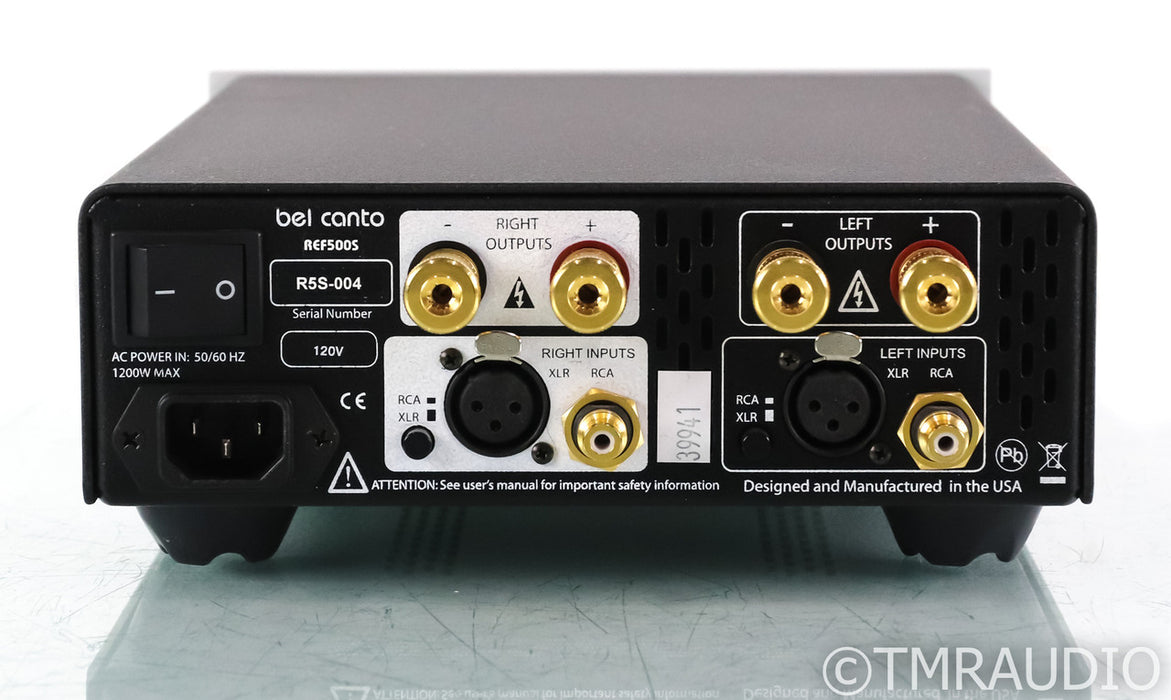 Bel Canto e.One REF500S Stereo Power Amplifier; REF 500-S; Silver