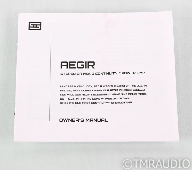 Schiit Aegir Stereo Power Amplifier; Silver