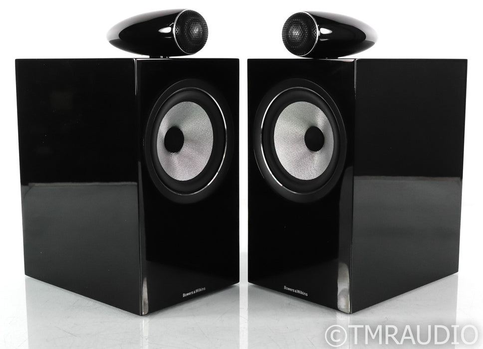 B&W 705 S2 Bookshelf Speakers; Gloss Black Pair