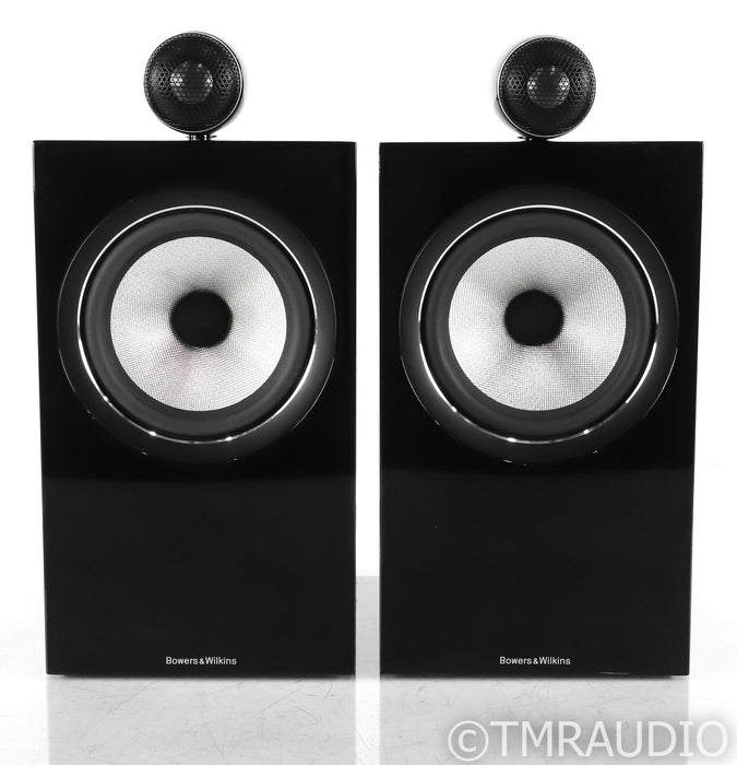 B&W 705 S2 Bookshelf Speakers; Gloss Black Pair