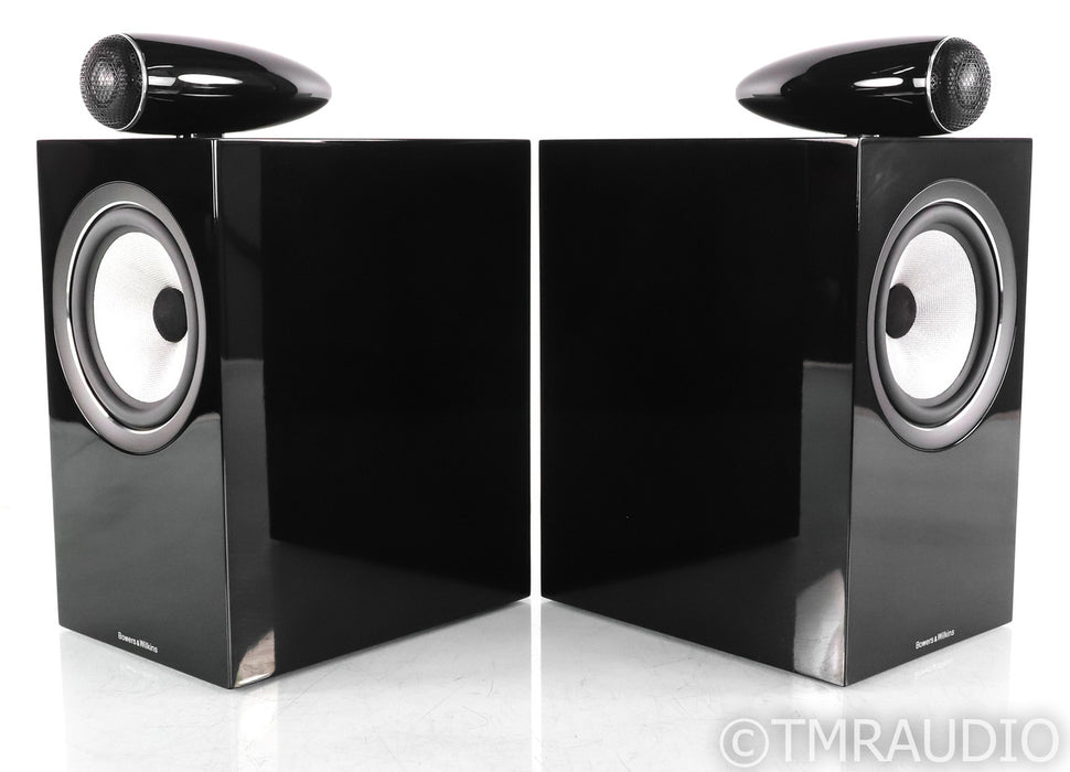 B&W 705 S2 Bookshelf Speakers; Gloss Black Pair