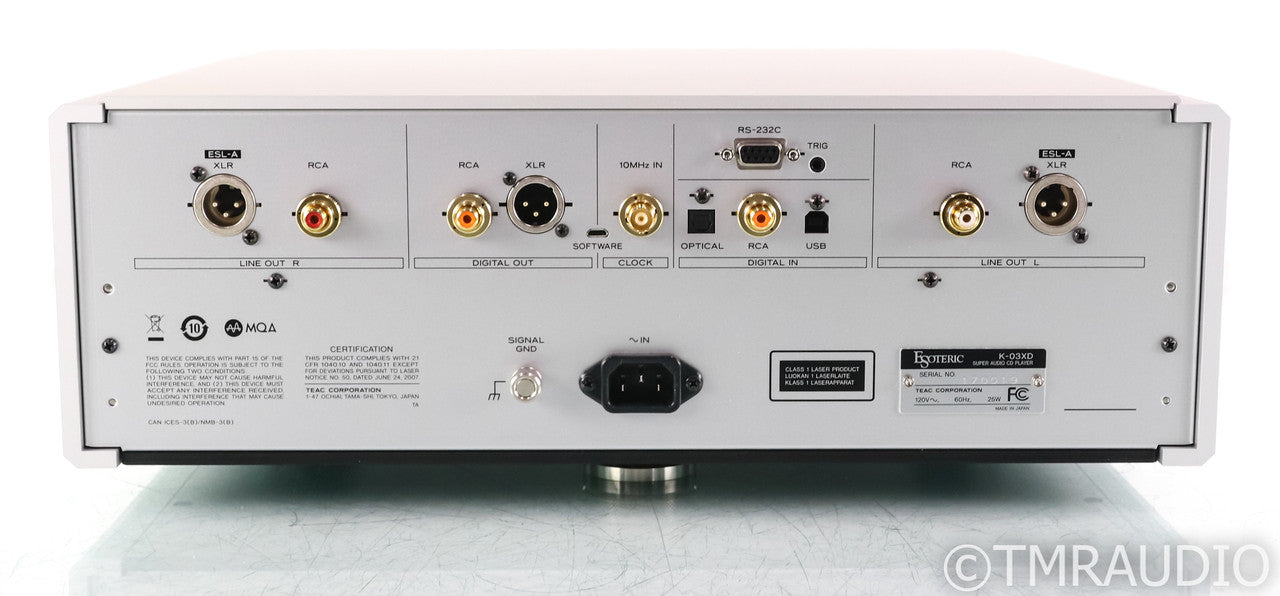 Esoteric K-03XD SACD / CD Player; K03XD; Silver; Remote