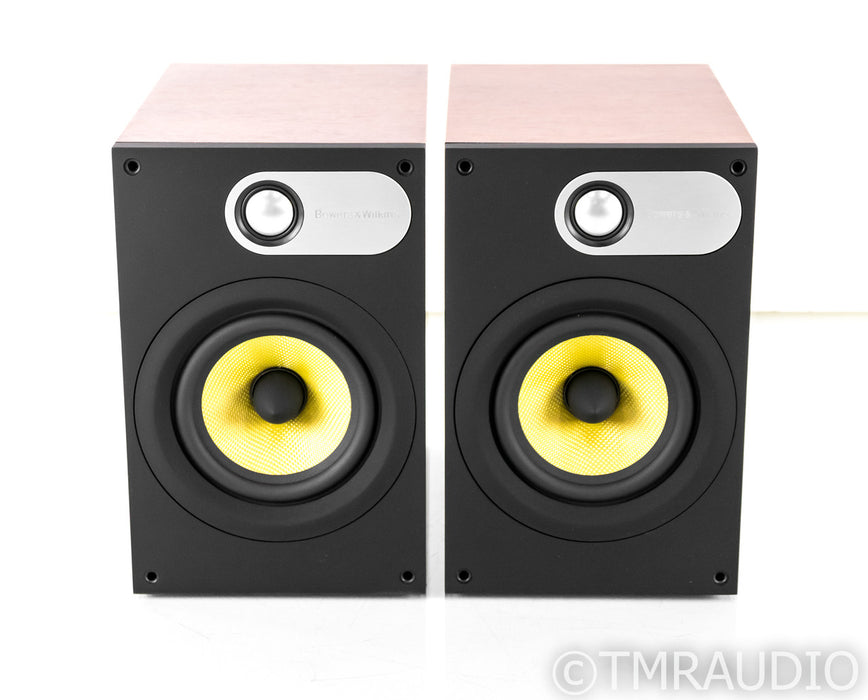B&W 686 Bookshelf Speakers; Red Cherry Pair