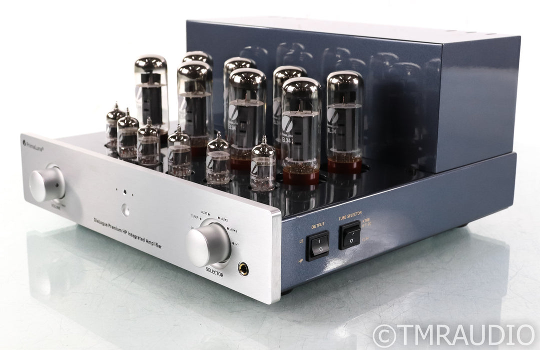 PrimaLuna DiaLogue Premium HP Stereo Tube Integrated; Remote; MM Phono; Silver