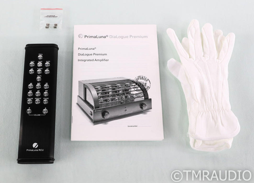 PrimaLuna DiaLogue Premium HP Stereo Tube Integrated; Remote; MM Phono; Silver