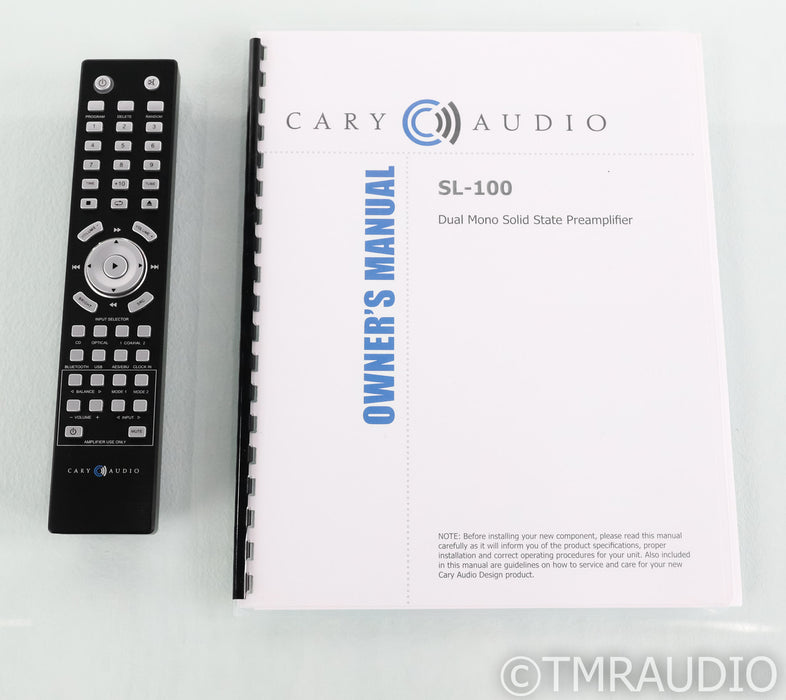 Cary Audio SL-100 Stereo Preamplifier; SL100; Black; Remote
