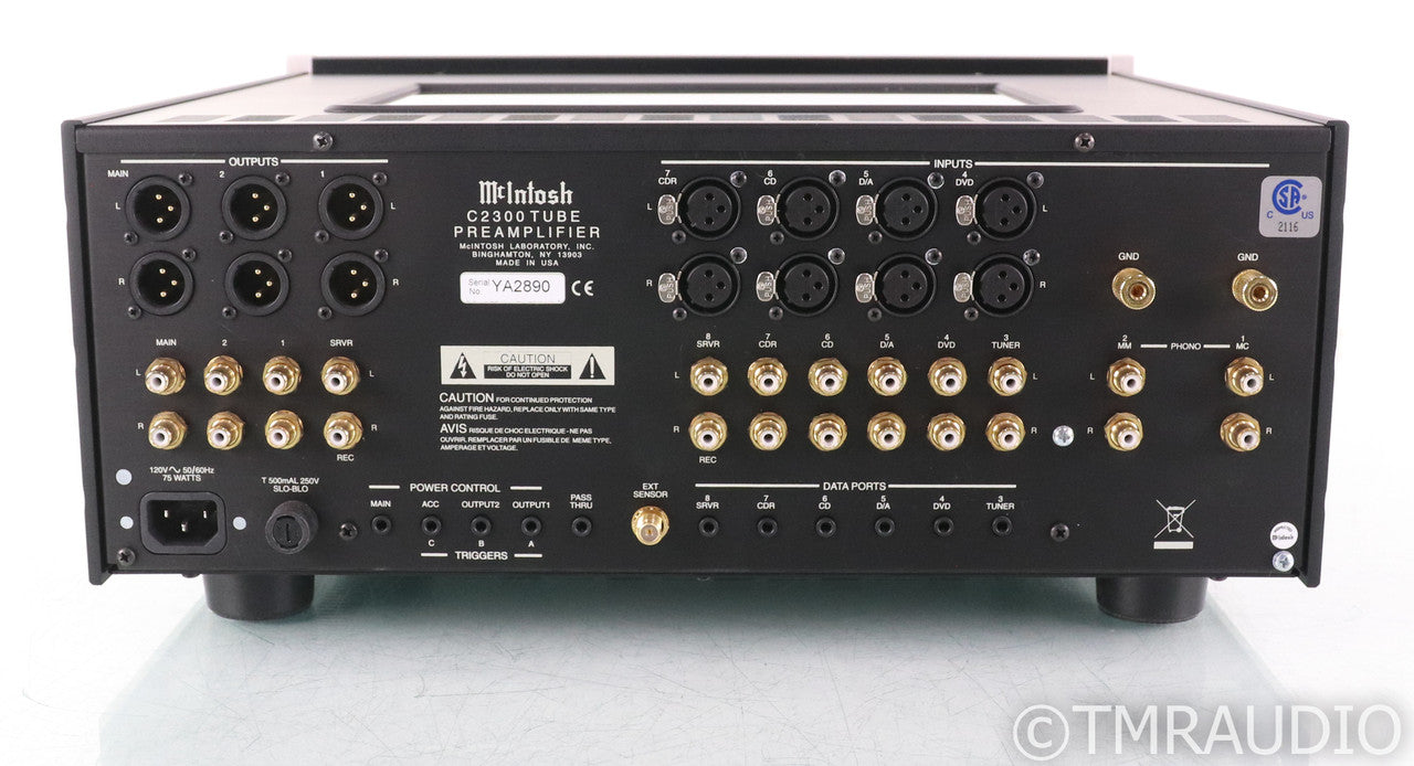 McIntosh C2300 Stereo Tube Preamplifier; Remote; MM / MC Phono; C-2300