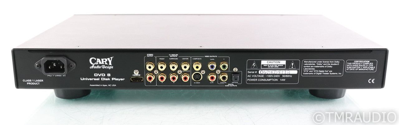Cary Audio DVD-8 Universal SACD / CD / DVD Player; DVD8